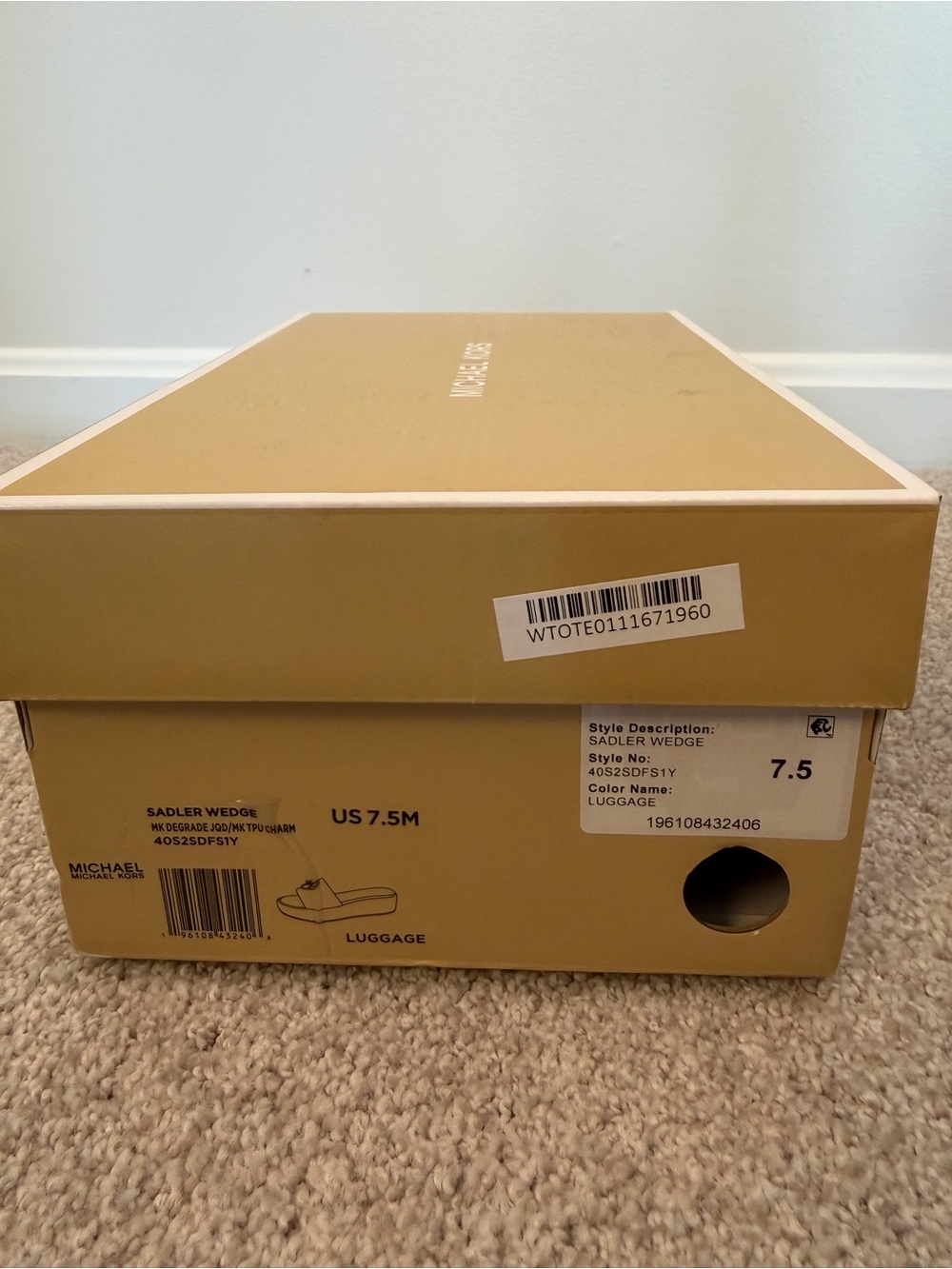 Michael Kors Luggage Tan Shoe Box - Picture 4 of 4